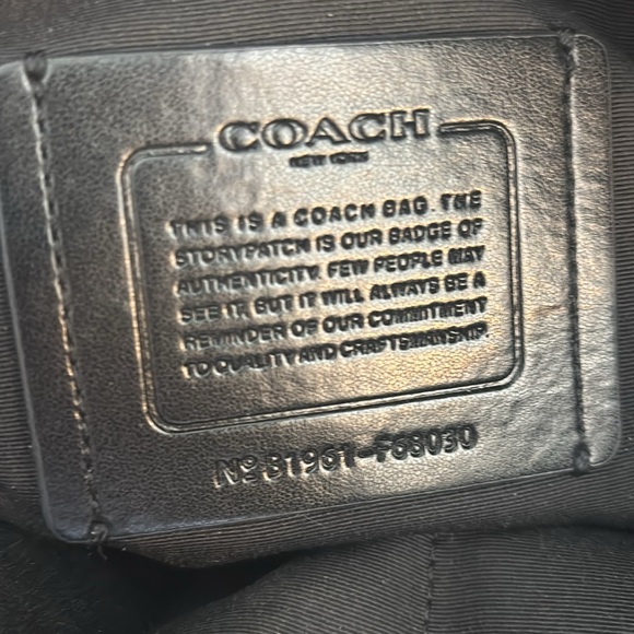 Coach Black Leather bag briefcase EUC - Picture 6 of 6